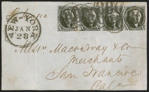 Sale 1260, Lot 20, 1847 Issue, Domestic Covers and Foreign Mails