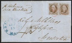 Sale 1260, Lot 23, 1847 Issue, Domestic Covers and Foreign Mails