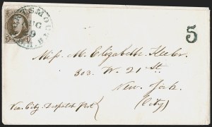 Sale 1260, Lot 27, 1847 Issue, Local Posts