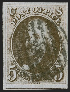 Sale 1260, Lot 8, 1847 Issue, Off-Cover