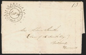 Sale 1262, Lot 13, Autographs and Free Franks, Stampless