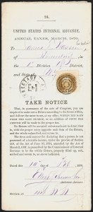 Sale 1262, Lot 155, 1869 Pictorial Issue, Bank Note Issues