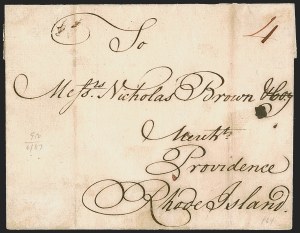 Sale 1262, Lot 23, Autographs and Free Franks, Stampless