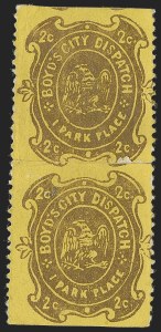 Sale 1262, Lot 297, Carriers, Locals and Independent Mails