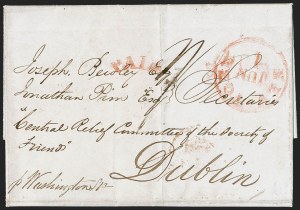 Sale 1262, Lot 33, Railroad, Transatlantic, Potato Famine, Steamboat