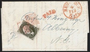 Sale 1262, Lot 39, Postmasters’ Provisionals, 1847 Issue