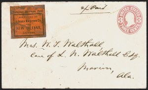 Sale 1262, Lot 397, Independent and C.S.A. Use of U.S. Stamps