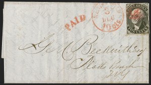 Sale 1262, Lot 40, Postmasters’ Provisionals, 1847 Issue