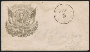 Sale 1262, Lot 405, Postmasters’ Provisionals