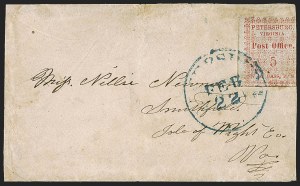 Sale 1262, Lot 417, Postmasters’ Provisionals