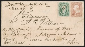 Sale 1262, Lot 528, Blockade, Trans-Mississippi, Flag-of-Truce, Balances