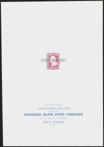 Sale 1262, Lot 545, Essays, Proofs and Specimens