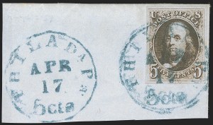 Sale 1262, Lot 580, Postmasters’ Provisionals, 1847 Issue