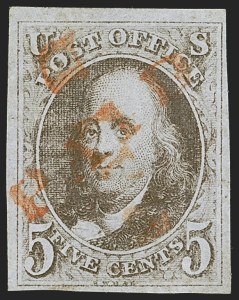 Sale 1262, Lot 589, Postmasters’ Provisionals, 1847 Issue