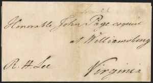 Sale 1262, Lot 6, Autographs and Free Franks, Stampless