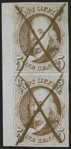 Sale 1262, Lot 607, Postmasters’ Provisionals, 1847 Issue