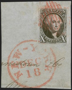 Sale 1262, Lot 629, Postmasters’ Provisionals, 1847 Issue
