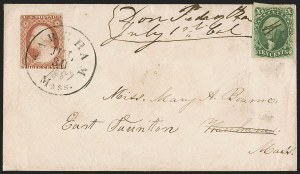 Sale 1262, Lot 9, Autographs and Free Franks, Stampless