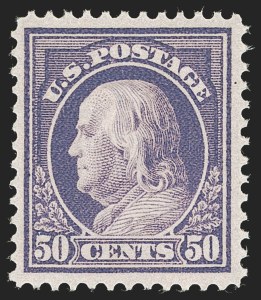 Sale 1262, Lot 961, 1912-23 Issues, 50c Violet (422) Sale 1262, Lot 961, 1912-23 Issues