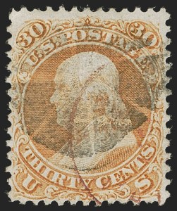 Sale 1268, Lot 153, 1867-68 Grilled Issue (Scott 79-101)
