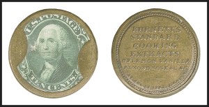 Sale 1268, Lot 163, Civil War Encased Postage