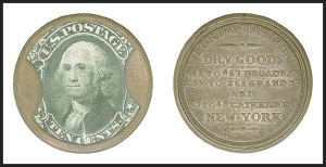 Sale 1268, Lot 166, Civil War Encased Postage