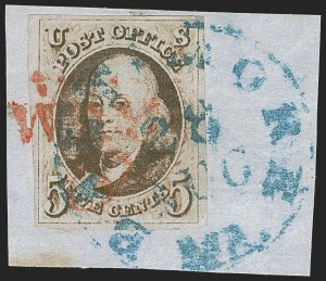 Sale 1268, Lot 52, 1847 Issue and 1875 Reproduction (Scott 1-4)