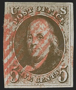 Sale 1268, Lot 53, 1847 Issue and 1875 Reproduction (Scott 1-4)