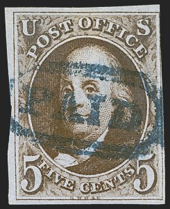 Sale 1268, Lot 54, 1847 Issue and 1875 Reproduction (Scott 1-4)