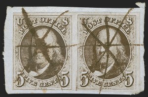 Sale 1268, Lot 57, 1847 Issue and 1875 Reproduction (Scott 1-4)