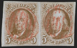 Sale 1268, Lot 61, 1847 Issue and 1875 Reproduction (Scott 1-4)