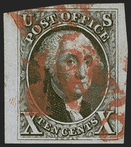 Sale 1268, Lot 65, 1847 Issue and 1875 Reproduction (Scott 1-4)