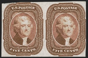 Sale 1268, Lot 84, 1851-56 Issue (Scott 5-17)