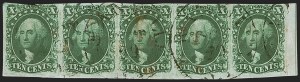 Sale 1268, Lot 90, 1851-56 Issue (Scott 5-17)