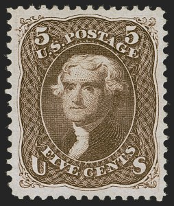 Sale 1277, Lot 2077, 1875 Re-Issue of 1861-66 Issue (Scott 102-111)