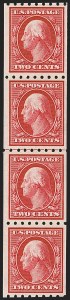 Sale 1277, Lot 2271, 1910-13 Washington-Franklin Issue (Scott 378-396)