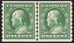 Sale 1277, Lot 2273, 1910-13 Washington-Franklin Issue (Scott 378-396)