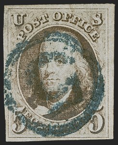Sale 1278, Lot 3034, 1847 Issue and 1847  Reproduction (Scott 1-4)