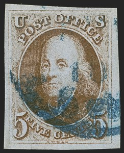 Sale 1278, Lot 3044, 1847 Issue and 1847  Reproduction (Scott 1-4)