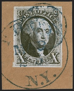 Sale 1278, Lot 3073, 1847 Issue and 1847  Reproduction (Scott 1-4)