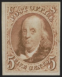 Sale 1278, Lot 3074, 1847 Issue and 1847  Reproduction (Scott 1-4)