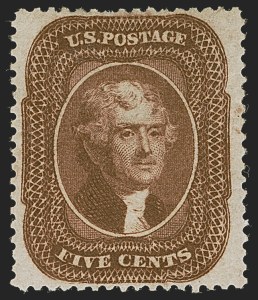 Sale 1278, Lot 3177, 1857-60 Issue and 1857  Reprint (Scott 18-47)