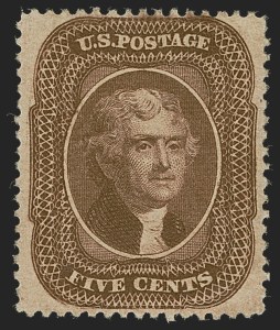 Sale 1278, Lot 3178, 1857-60 Issue and 1857  Reprint (Scott 18-47)