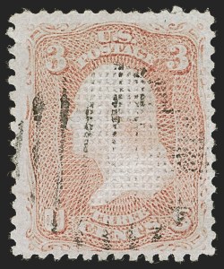 Sale 1278, Lot 3244, 1867-68 Grilled Issue and 1861  Re-Issue (Scott 79-111)