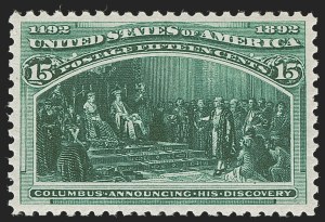 Sale 1278, Lot 3407, Columbian Issue (Scott 230-245)