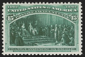 Sale 1278, Lot 3409, Columbian Issue (Scott 230-245)