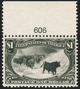 Sale 1283, Lot 1520, 1898 Trans-Mississippi Issue: Gem Quality $1.00 and $2.00