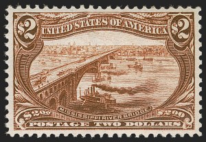 Sale 1283, Lot 1525, 1898 Trans-Mississippi Issue: Gem Quality $1.00 and $2.00