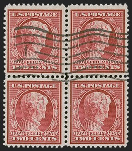 Sale 1283, Lot 1608, 1909 Lincoln Centenary Bluish paper Issue