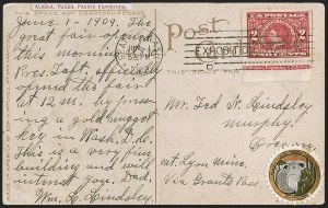 Sale 1283, Lot 1624, 1909 Alaska-Yukon Issue